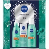 NIVEA BOX FACE DERMA 1×1 buc, pachet cadou