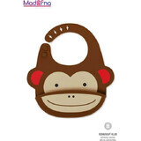 Zoo Silicone Bib Monkey 6m+ 1×1 buc, bib