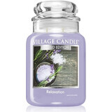 Village Candle Lumânare parfumată în sticlă - Relaxare - Relaxare, mare 1×1 buc