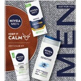 NIVEA MEN BOX FACE SENSITIVE 1×1 buc, pachet cadou