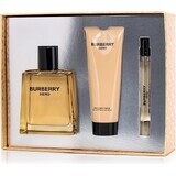 Burberry Hero set 1×1 set, apă de toaletă 100 ml + gel de duș 75 ml + apă de toaletă 10 ml