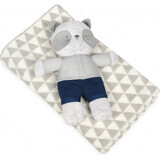 BABYMATEX Pătură cu jucărie Panda gri 75 x 100 cm 1×1 buc, pentru copii