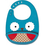 Zoo silicon bib bufniță 1×1 buc, silicon bib