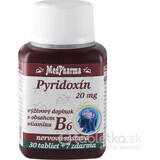 MedPharma PYRIDOXIN 20 mg (vitamine B6) 1×37 tbl, 30+7 gratis