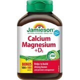 JAMIESON CALCIUM, MAGNESIUM AVEC VITAMINE D3 1×120 tbl, calcium + magnésium + vitamine D3