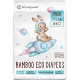 Woopies Holzlöffel Woopies Baby ECO-Windeln Maxi 12+ kg 28 Stück 1×28 Stück, ECO-Windeln