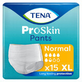 Tena Pants ProSkin, chiloți absorbanți, mărimea XL, 120-160 cm, Normal, 15 bucăți