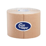 CureTape Classic, bandă kinesiologică, bej, 5 cm x 5 m, 1 buc