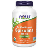 Now Foods Spirulina 500 mg, 500 comprimate vegane