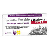 Emskie z Wadowic Extra comprimate cu vitamina A și zinc, de la vârsta de 6 ani, aromă coacăze negre cu lămâie, 12 pastile