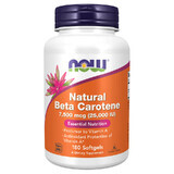 Now Foods Natural Beta Carotene 7500 µg, beta caroten, 180 capsule moi