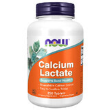 Now Foods Calcium lactate, lactate de calcium, 250 comprimés végétariens