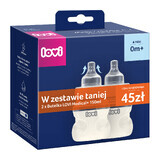 Lovi Medical+ set, biberon anti-colic cu tetină dinamică, mini, de la naștere, 2 x 150 ml