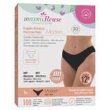 Masmi Modern, slip menstrual, bumbac organic, mărimea L, 102-110 cm, 1 buc