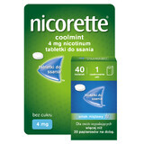 Nicorette Coolmint 4 mg, 40 pastiluțe