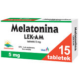 Melatonină LEK-AM 5 mg, 15 comprimate