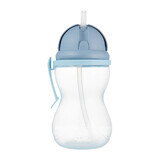 Canpol Babies, fles met opvouwbare siliconenslang, blauw, vanaf 12 maanden, 370 ml