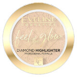 Eveline Cosmetics Feel the Glow, iluminator, nr. 02, Strălucire de plajă, 4.2 g