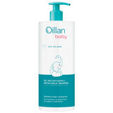 Oillan Baby, gel de baie, corp și păr 3în1, din prima zi de viață, 750 ml