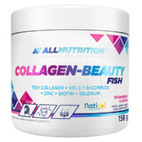 Allnutrition Colágeno-Beauty Fish, polvo, sabor fresa, 158 g