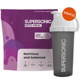 Supersonic Keto Meal, aromă fructe de pădure cu lime, 800 g + shaker, 700 ml gratuit