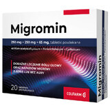 Migromin 250 mg + 250 mg + 65 mg, 20 comprimate