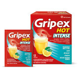 Gripex Hot Intense 1 g + 50 mg + 12,2 mg, 12 pliculețe