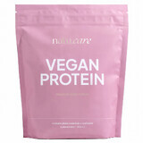 Natu Care Vegan Protein, proteine, aromă de ciocolată albă și zmeură, 525 g