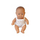 Papusa Baby European, 21 cm, 3-5 ani, Fata, Miniland