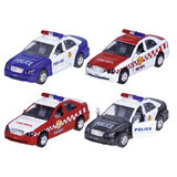 Masinuta Die-Cast cu sunete si lumini, Politie si Pompieri, 15 cm, Goki