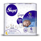 Scutece chilotel pentru bebelusi Night, Nr 6 X Large, 15-27 kg, 20 bucati, Sleepy