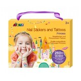 Stickers voor nagels en tatoeages Prinses, +3 jaar, Avenir