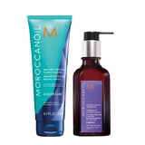 Pachet Sampon Blonde + Ulei Tratament Purple, 250 ml + 100 ml, Moroccanoil