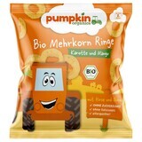 Snack bio anneaux de multicéréales avec carotte et mangue, +8 mois, 20 g, Pumpkin Organics