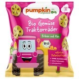 Petits pois et maïs bio, +12 mois, 20 g, Pumpkin Organics