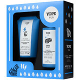 Yope Men's set, Cleansing Energy, gel de curățare facială, 150ml + Save my Hair, șampon pentru căderea părului, 300ml