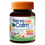 NervoCalm Kids Calm 6+, boabe de jeleu, aromă de zmeură, 30 bucăți