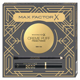 Set Max Factor, 2000 Calorie Black, rimel, 9 ml + Cremepuff, translucid 005, 14 g + Kohl Pencil, eyeliner, negru, 4 g