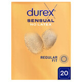 Durex Sensual No Latex, prezervative fără latex, 20 bucăți