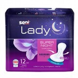 Seni Lady, tălpi urologice, Super Night, 12 buc