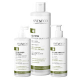 Set Sylveco Dermo Seborrhoea excesivă, cataplasmă de reglare a scalpului, 150 ml + șampon cu acid salicilic, 300 ml + scrub acid pentru scalp, 150 ml pentru 1 penny