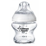 Biberon din sticla Closer to Nature, +0 luni, 150 ml, Tommee Tippee