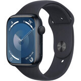 Apple Watch Series 9 GPS 45 mm Cassa in alluminio Midnight con fascia sportiva Midnight - M/L