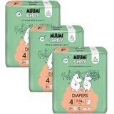 Muumi Baby 4 Maxi 7-14 kg, maandverpakking biologische luiers, 138 stuks