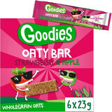 Goodies Strawberry and apple oat bars 6 x 23 g