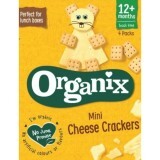 Biscuiti organici mini cu cascaval Goodies +12 luni, 4x 20 g, Organix
