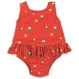 Bambino Mio Fete costum de baie de lungime completă Red Fish Mărimi. M