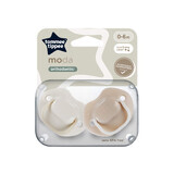 Chupetes ortodónticos Moda, 0-6 meses, 2 piezas, Beige, Tommee Tippee