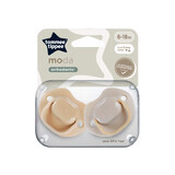 Chupetes ortodónticos Moda, 6-18 meses, 2 piezas, Beige, Tommee Tippee