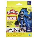 Figurina flexibila cu accesorii Black Panther Marvel, 10 cm, +4 ani, Play Doh